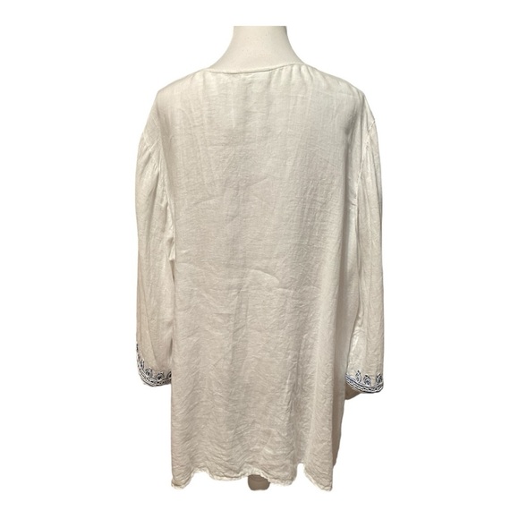 J. Jill Love Linen Tunic Top Size 3X - Picture 5 of 11